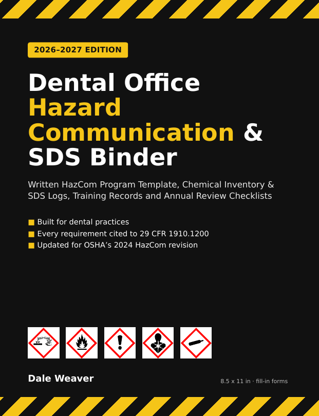 Cover of Dental Office Hazard Communication & SDS Binder